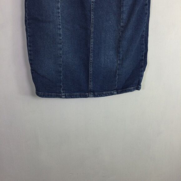 PILCRO and The Letterpress Anthropologie Womens Denim Pencil Skirt Blue Size 4 - Picture 4 of 16